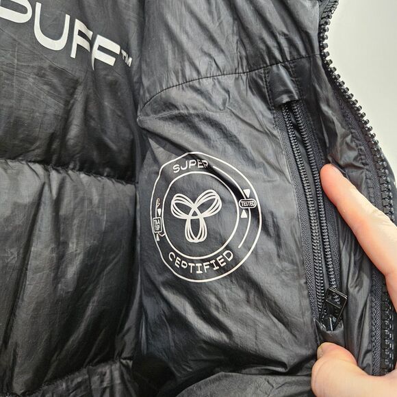 Aritzia Womens TNA Super Puff Shorty Down Puffer Jacket Plus Size 1X Black 700+ - Picture 11 of 16